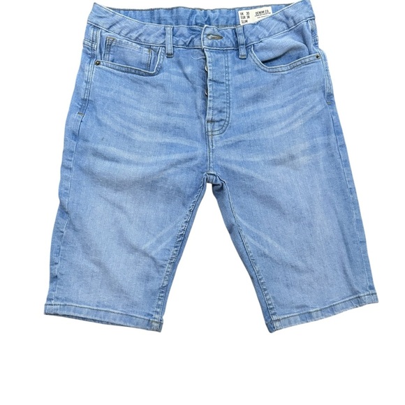 Denim&Co Classic Blue Slim Shorts - Picture 1 of 4